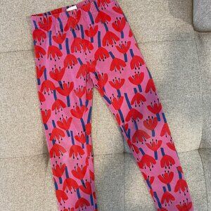 Hanna Andersson Floral Print Leggings Size 110